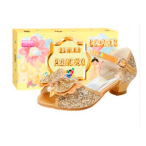 ZAPATOS DE PRINCESA DORADOS TALLE 26 (3-4 AÑOS)