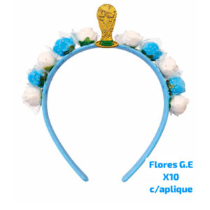 FLORES G. E X 10 CON APLIQUE