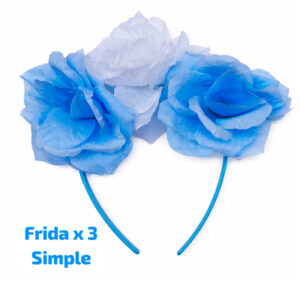 FRIDA X 3 celestes y blancas SIMPLE