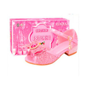 ZAPATOS DE PRINCESA ROSAS TALLE 26 (3-4 AÑOS)