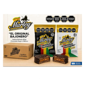 ALFAJOR MARLEY GALLETA BAÑADA (80g) caja x 20