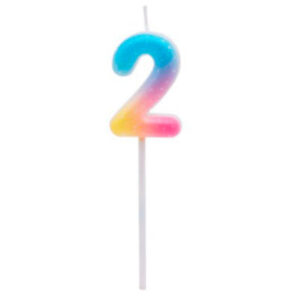 VELA NUMERO JELLY Nº2