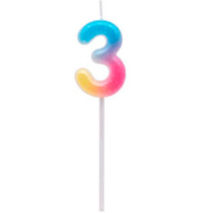 VELA NUMERO JELLY Nº3