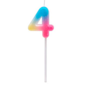 VELA NUMERO JELLY Nº4