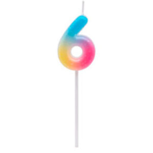 VELA NUMERO JELLY Nº6