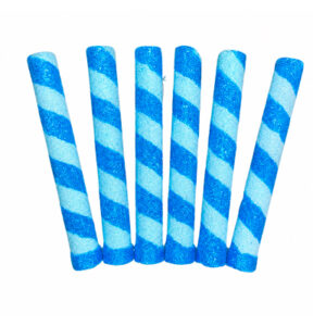 VELA BENGALA PIRULIN X 6 CELESTE Y AZUL