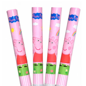 VELA BENGALA DECORADA CHANCHA PEPPA x4