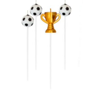 SET VELA 3D "Copa y Pelotas" x 4 piezas