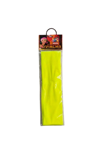VINCHA NEON FLUO AMARILLO