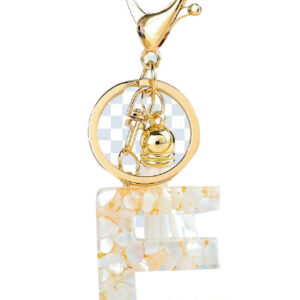 LLAVERO GLAM LETRA E