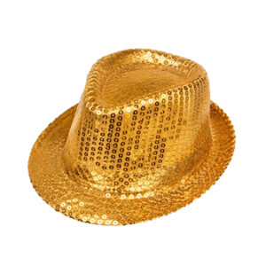 SOMBRERO FUNYI LENTEJUELAS DORADO