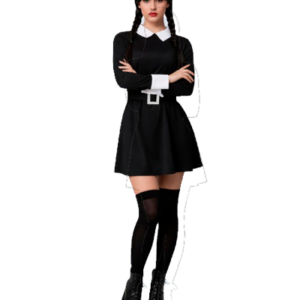 DISFRAZ CHICA GOTICA INCLUYE VESTIDO C/CINTURON