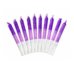 VELA TRICOLOR BLANCA Y VIOLETA