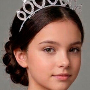 TIARA PLASTICA GIBRE PLATEADA
