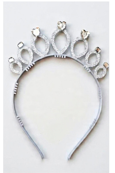 TIARA PLASTICA GIBRE PLATEADA - Imagen 2