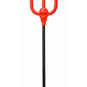 TRIDENTE GRANDE CON CALAVERA ROJA